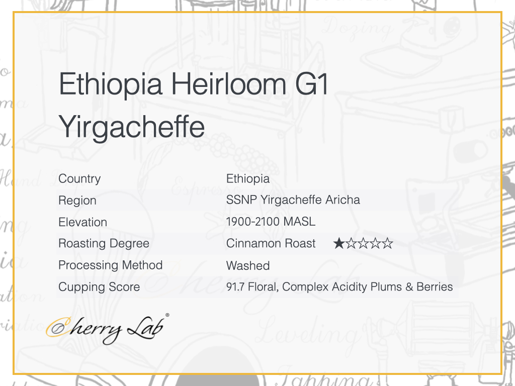 Ethiopia Heirloom G1 Yirgacheffe Brew